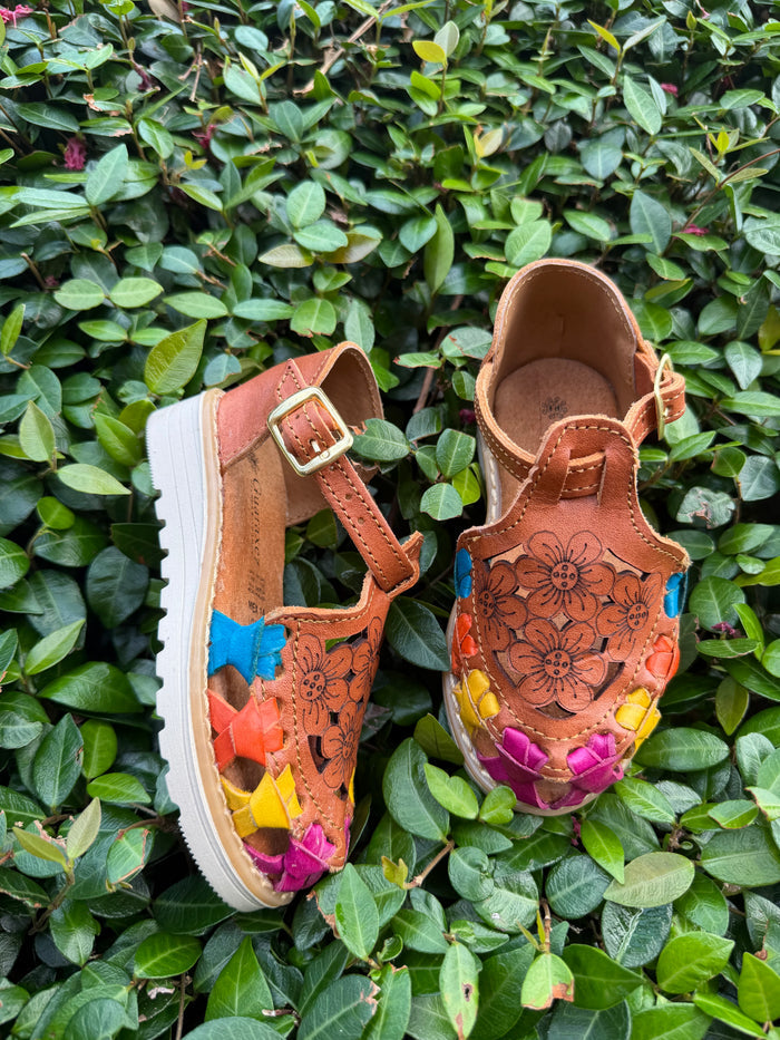 190 4 Flores Laser Nina Leather Sandals