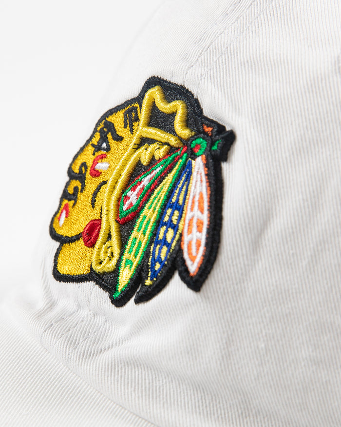 '47 White Primary Chicago Blackhawks Clean Up Cap