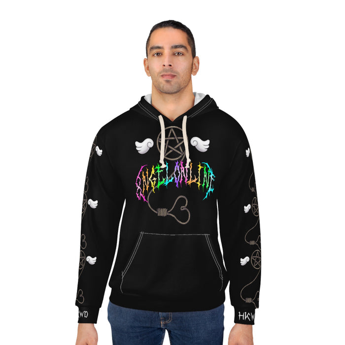 8ngelonline Desire Pullover All Over Print Hoodie Black - HKWD - Hoodies