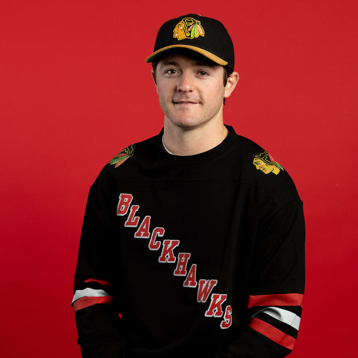 American Needle Chicago Blackhawks Centennial Heavyweight Long Sleeve Jersey