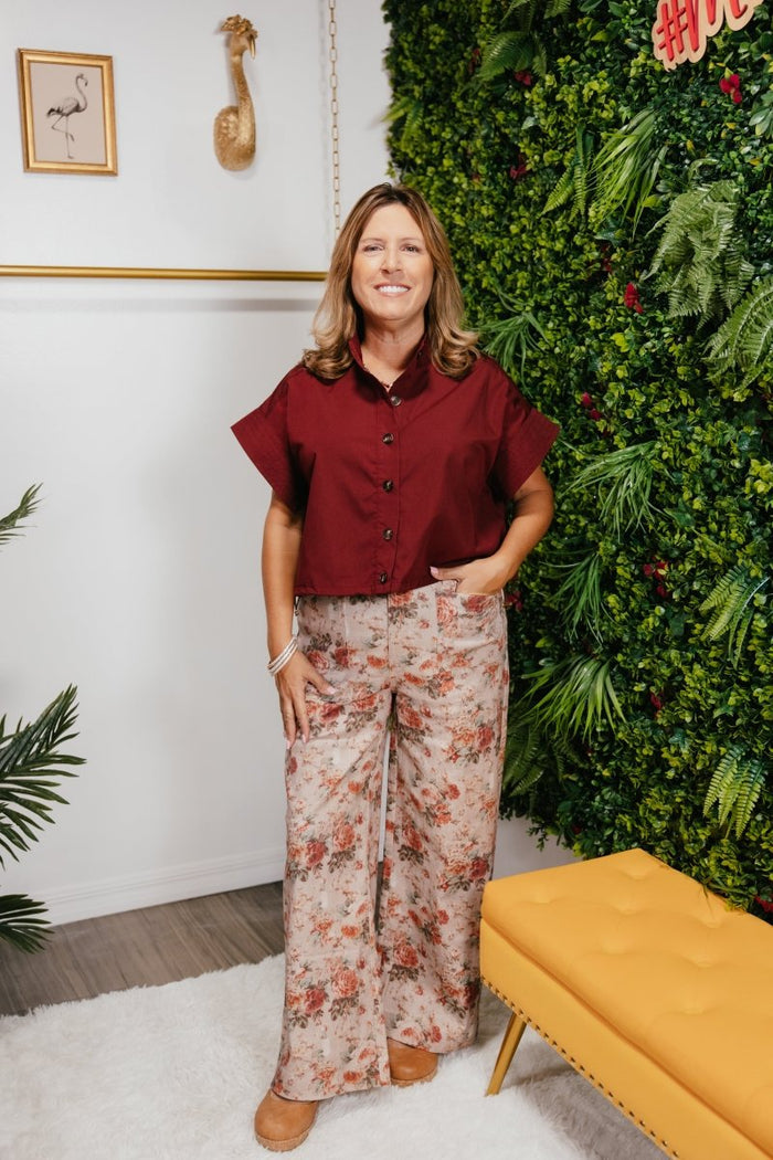 Autumn Bloom Pants - Macoma Boutique210 Other Bottoms