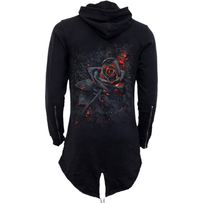 BURNT ROSE - Ladies Fish Tail Full Zip Hoody - Zip Sleeve - - Hoodies