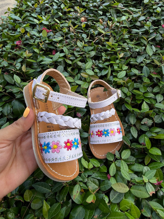Candy Floral Nina Leather Sandals