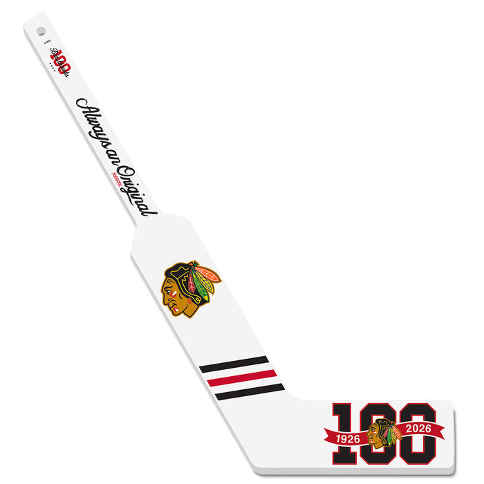 Chicago Blackhawks Centennial Goalie Mini Hockey