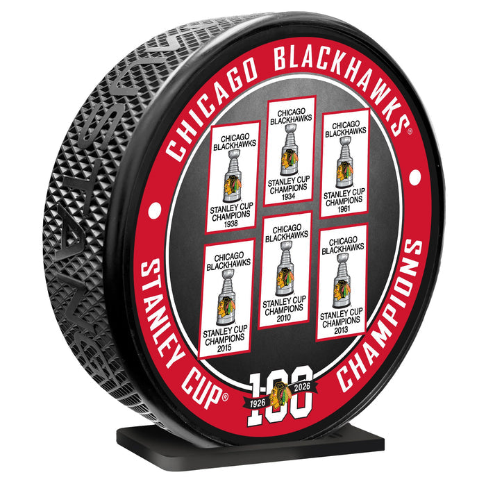 Chicago Blackhawks Centennial MEGA Puck Banners
