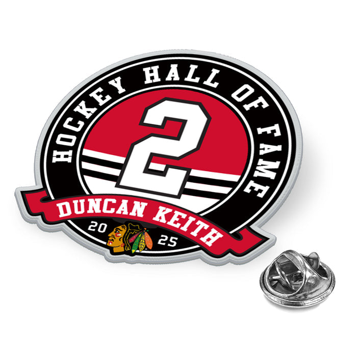 Chicago Blackhawks Duncan Keith Hall of Fame Pin