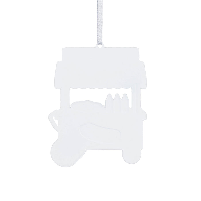 Chicago Blackhawks Metal Hot Dog Cart Ornament