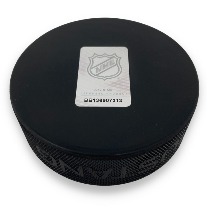 Chicago Blackhawks Striped Logo Puck