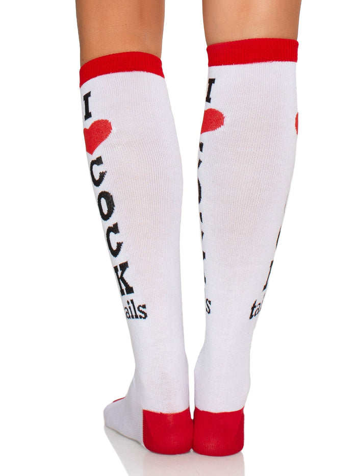 Cocktails Knee High Socks - - Hosiery