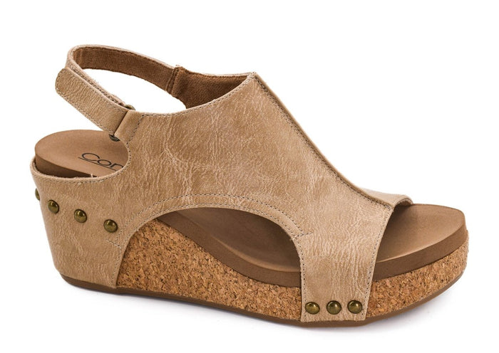 Corky's Almond Carley Sandals - Macoma Boutique302 Wedges & Heels