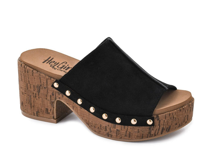 Corky's Black Gaslight Wedges - Macoma Boutique303 Mules & Boots