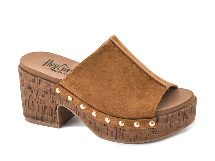 Corky's Camel Gaslight Wedges - Macoma Boutique304 Sandals
