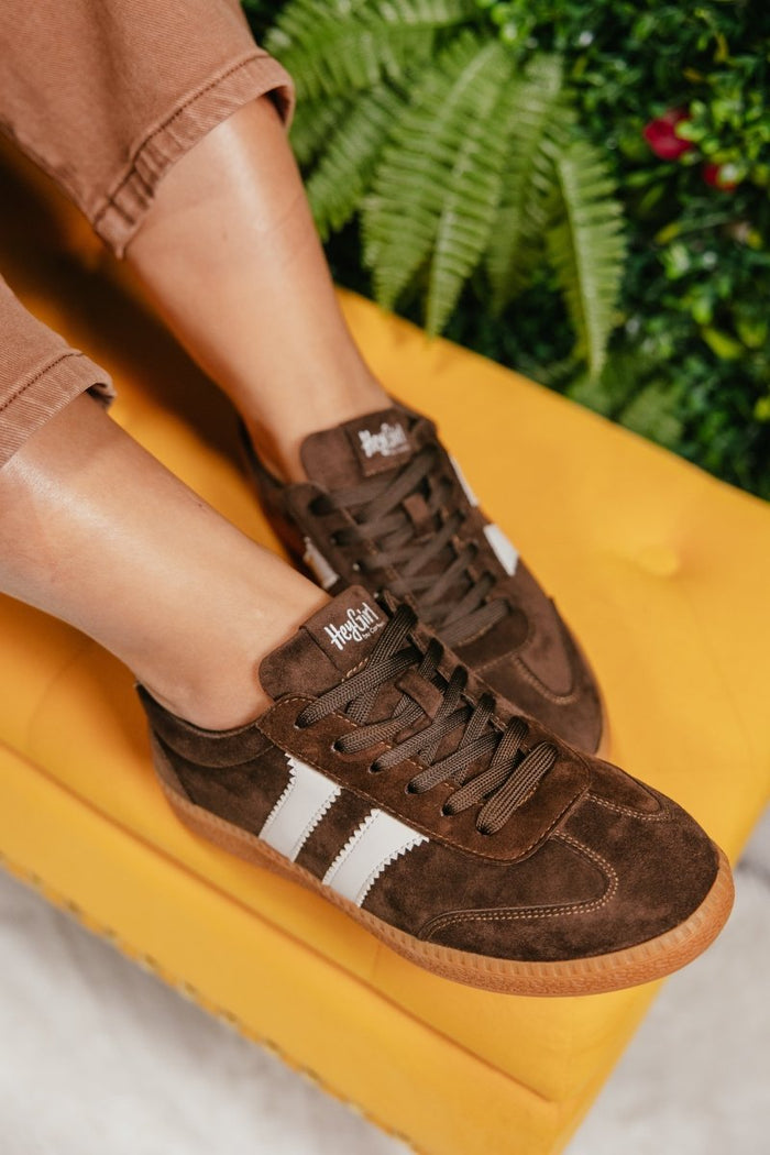 Corky's Chocolate Heads Up Sneakers - Macoma Boutique301 Sneakers