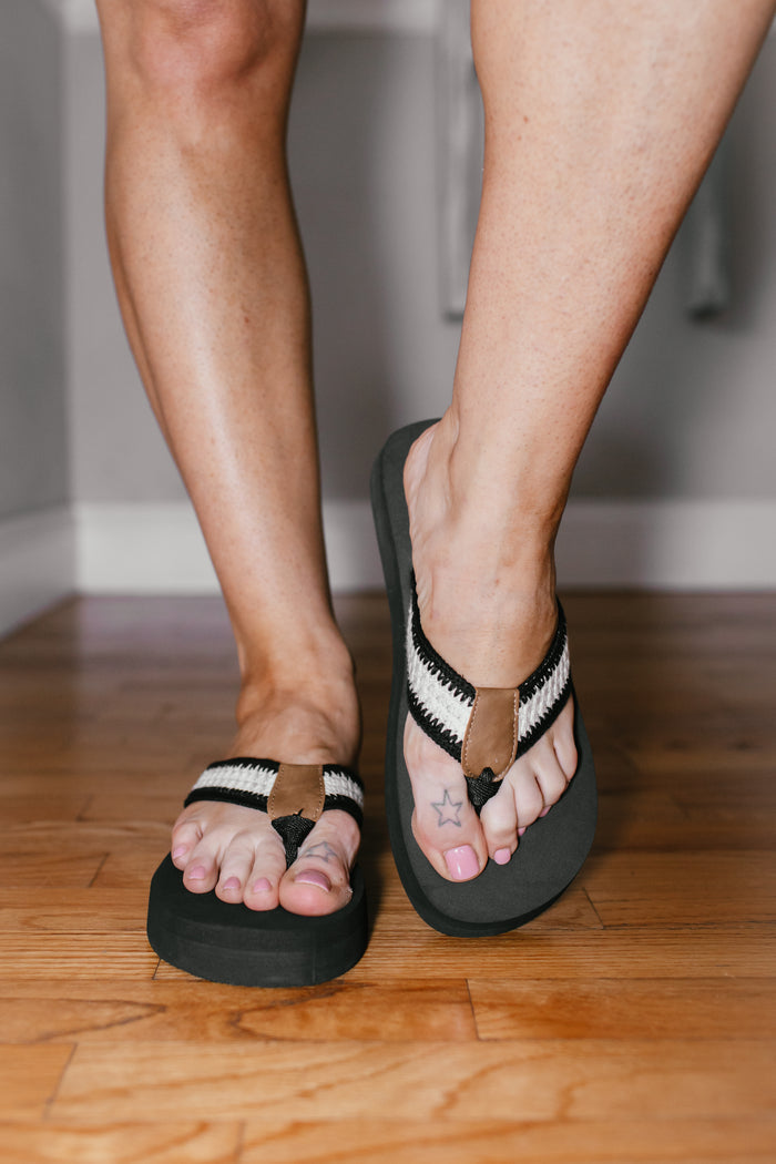 Corky's Ivory Black SPF Sandals
