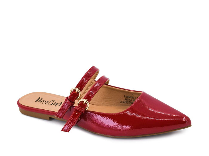 Corky's Red Patent Take A Number Mules - Macoma Boutique303 Mules & Boots