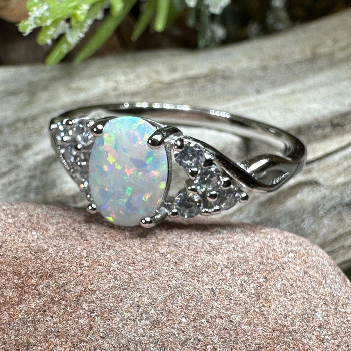 Cressida Opal Celtic Ring - - Ring