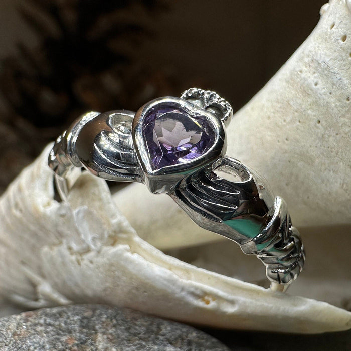 Eriu Marcasite Claddagh Ring - - Ring