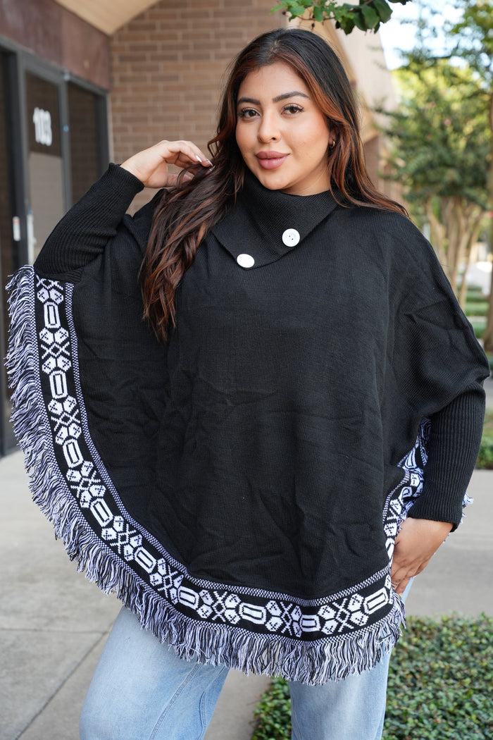 Grecia Poncho Artesanal Mexicano
