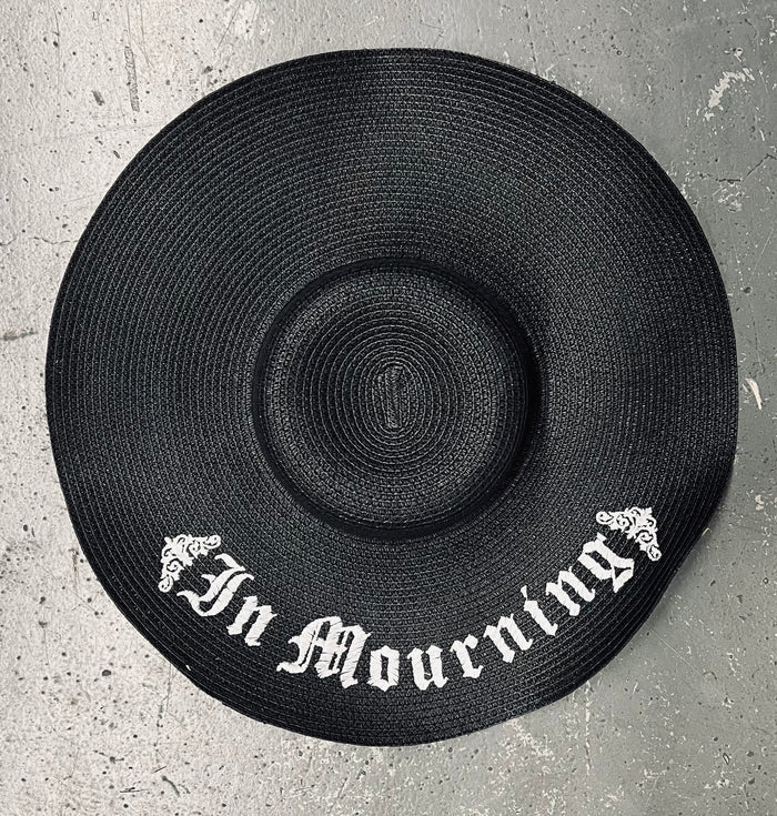 In Mourning XL Brim Floppy Sun Hat