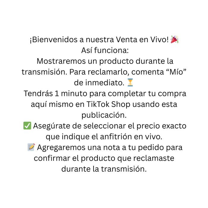 LIVE SALE