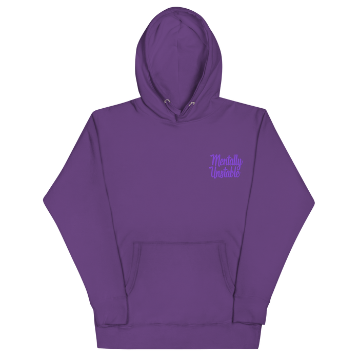 Mentally Unstable Embroidered Hoodie