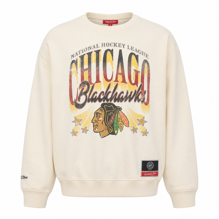 Mitchell & Ness Chicago Blackhawks Women's Star Player Crewneck