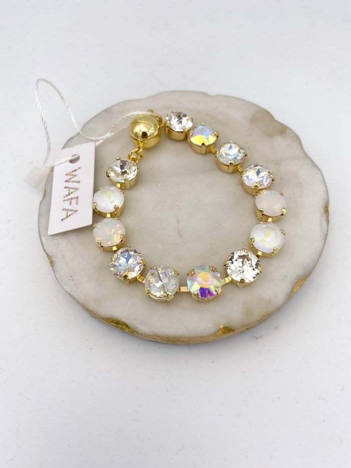 Paris After Dark Bracelet 8/10MM in White - Macoma Boutique315 Jewelry