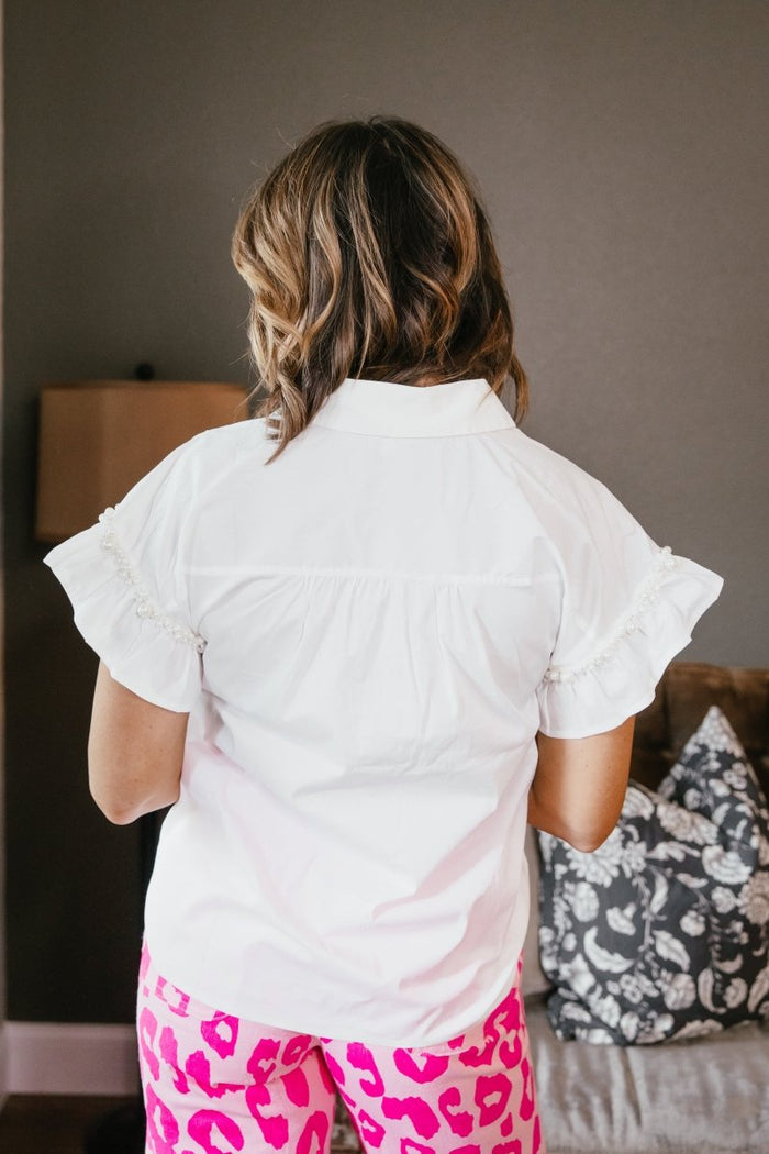 Polished Pearl Top - Macoma Boutique100 Short Sleeve
