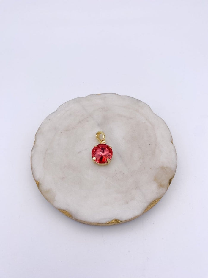 Round Charm in Red Love - 14MM - Macoma Boutique310 Accessories/Jewelry
