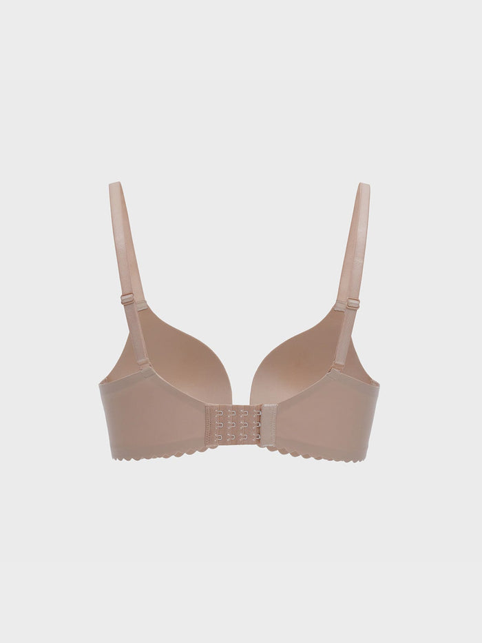 ANNABELL, Seamless Wireless Push-up Bra - 8S6-Camel