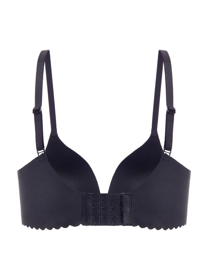 ANNABELL, Seamless Wireless Push-up Bra - 8f6-black
