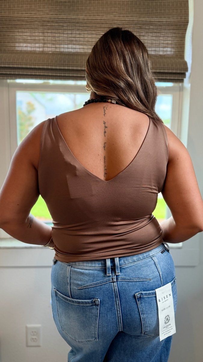 Second Skin Tank In Light Mocha - Macoma Boutique110 Tanks