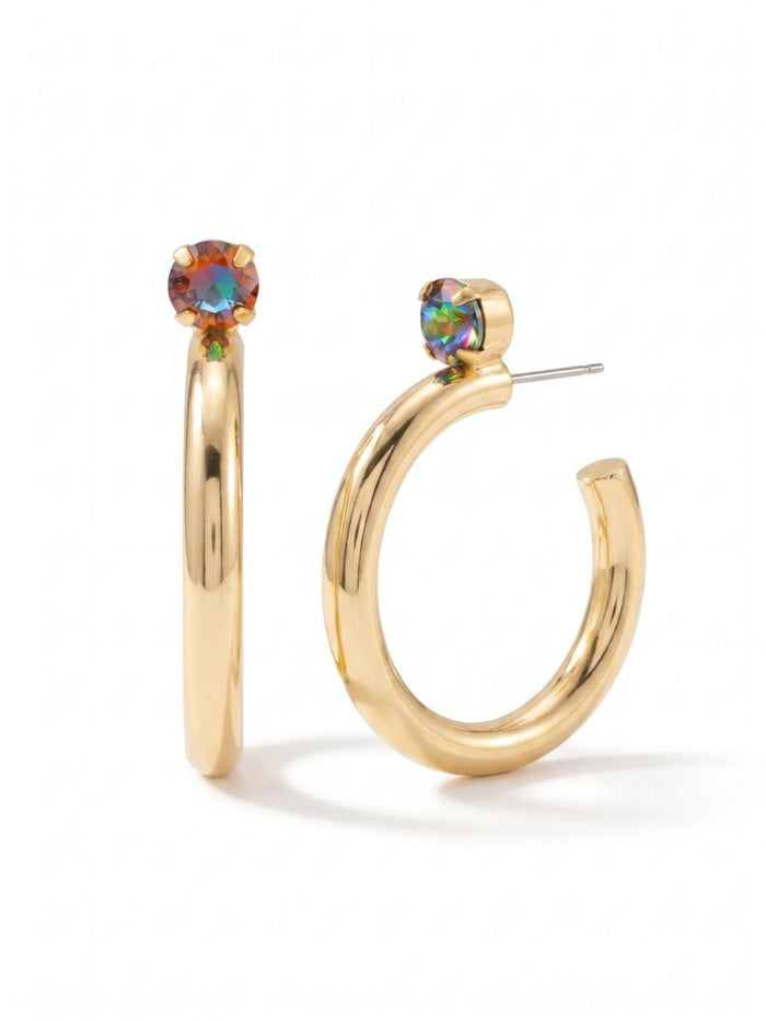 Sorrelli Volcano Keeley Studded Hoop Earrings - Macoma Boutique310 Accessories/Jewelry