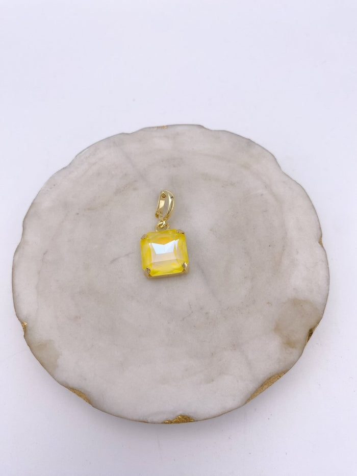 Square Charm in Lemon Drop - Macoma Boutique310 Accessories/Jewelry
