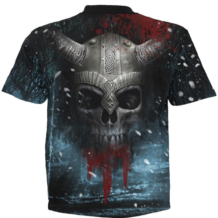 VIKING WRAP - Allover T-Shirt Black - - T-Shirts