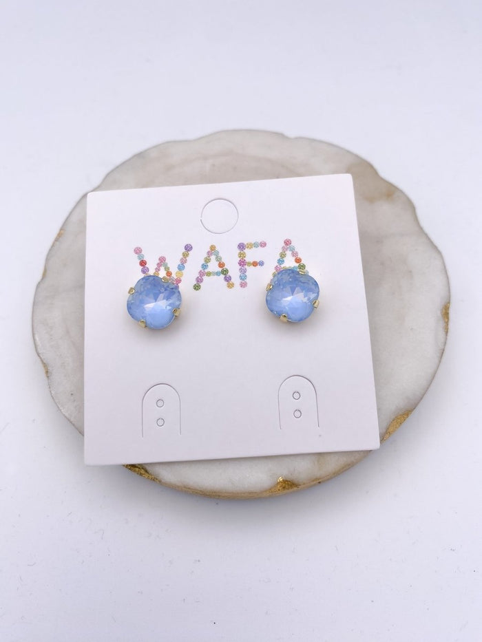 10MM Stud Earrings in Capri Blue - Macoma Boutique315 Jewelry