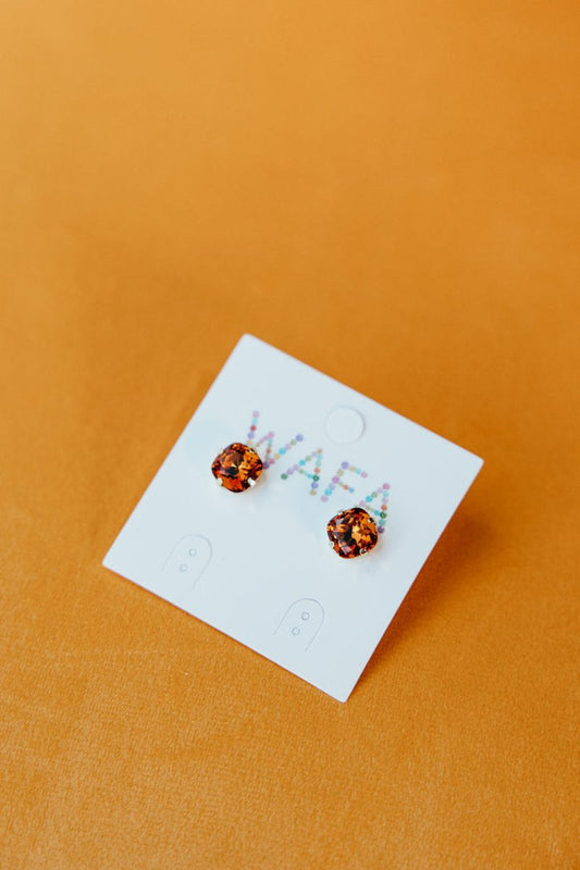10MM Stud Earrings in Coffee - Macoma Boutique310 Accessories/Jewelry