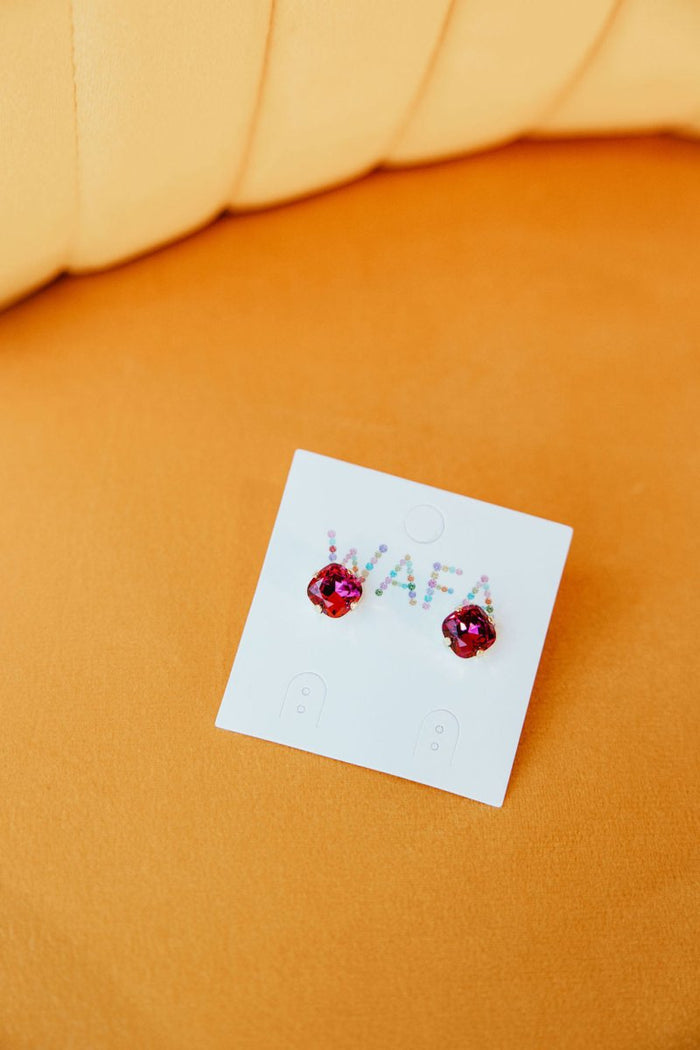 10MM Stud Earrings in Grape Jewel - Macoma Boutique310 Accessories/Jewelry