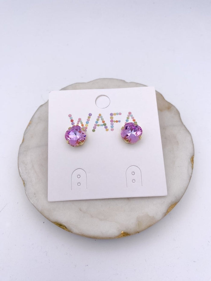 10MM Stud Earrings in Majestic Purple - Macoma Boutique315 Jewelry