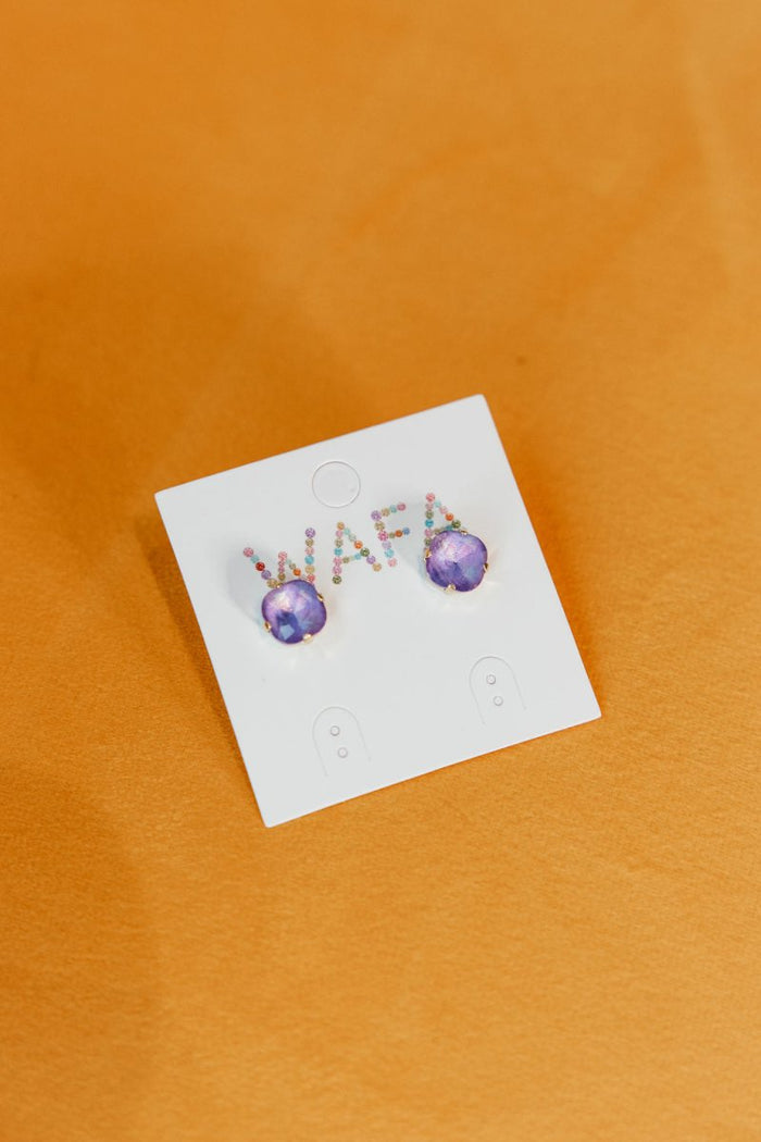 10MM Stud Earrings in Twilight Orchid - Macoma Boutique310 Accessories/Jewelry
