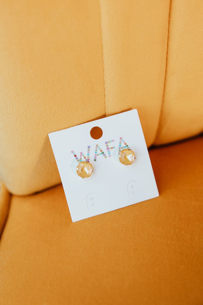 10MM Stud Earrings in Wild Poppy - Macoma Boutique310 Accessories/Jewelry