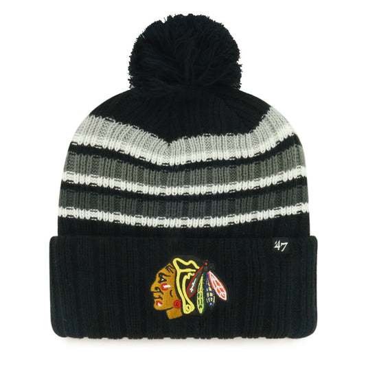 '47 Chicago Blackhawks Radiant Stripe Knit Hat
