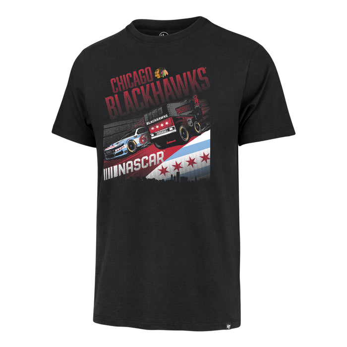 '47 Chicago Blackhawks X NASCAR Tee