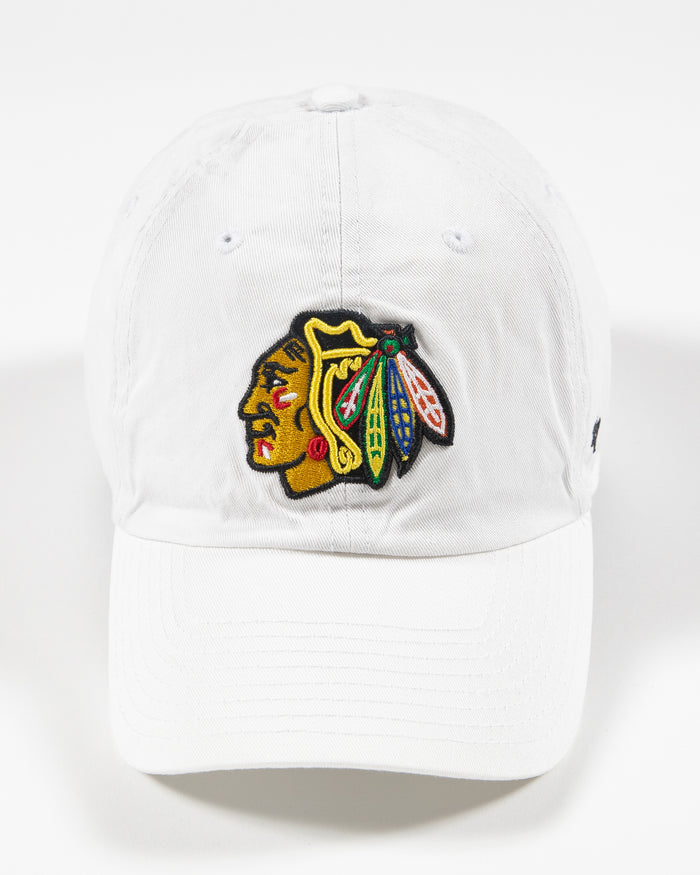 '47 White Primary Chicago Blackhawks Clean Up Cap