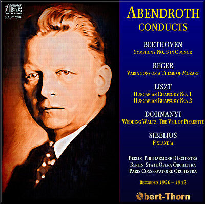 ABENDROTH conducts Beethoven, Liszt, Sibelius et al (1935-42) - PASC256 - CD