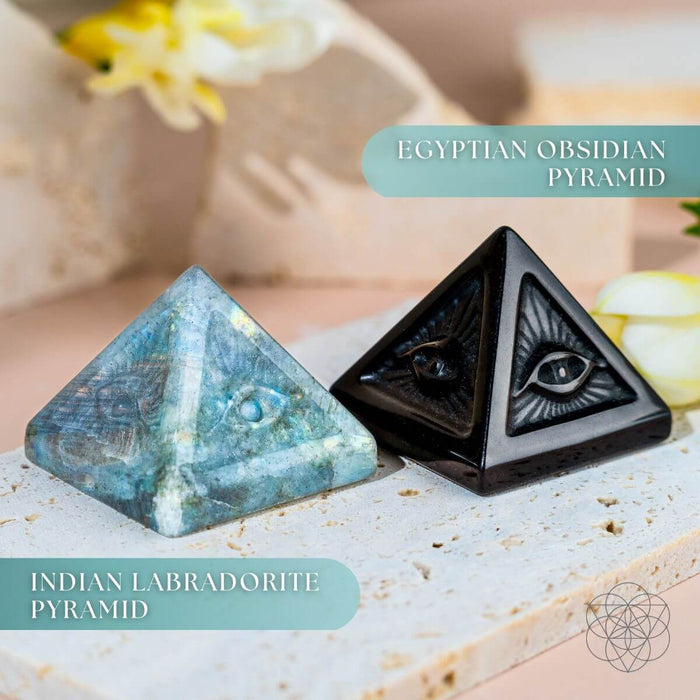 All Seeing Eye - Pyramid of Ancient Wisdom -  - Crystal Pyramid