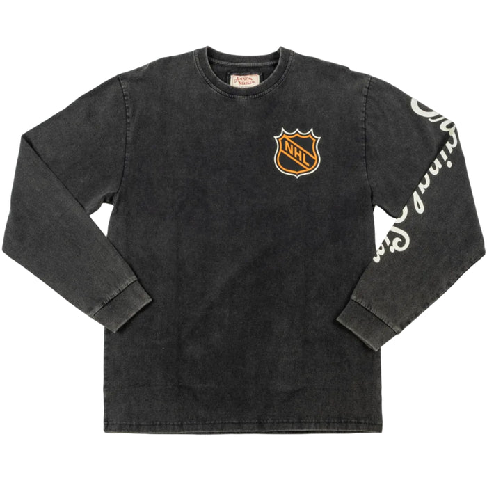 American Needle Chicago Blackhawks Original Six Vintage Dye Long Sleeve Tee