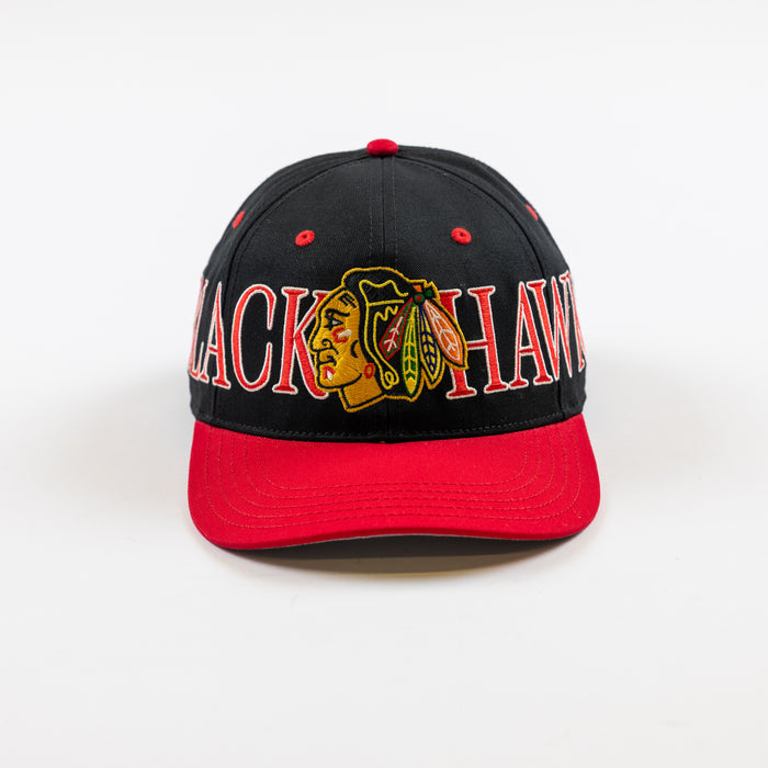American Needle Chicago Blackhawks Retro Scroller Hat