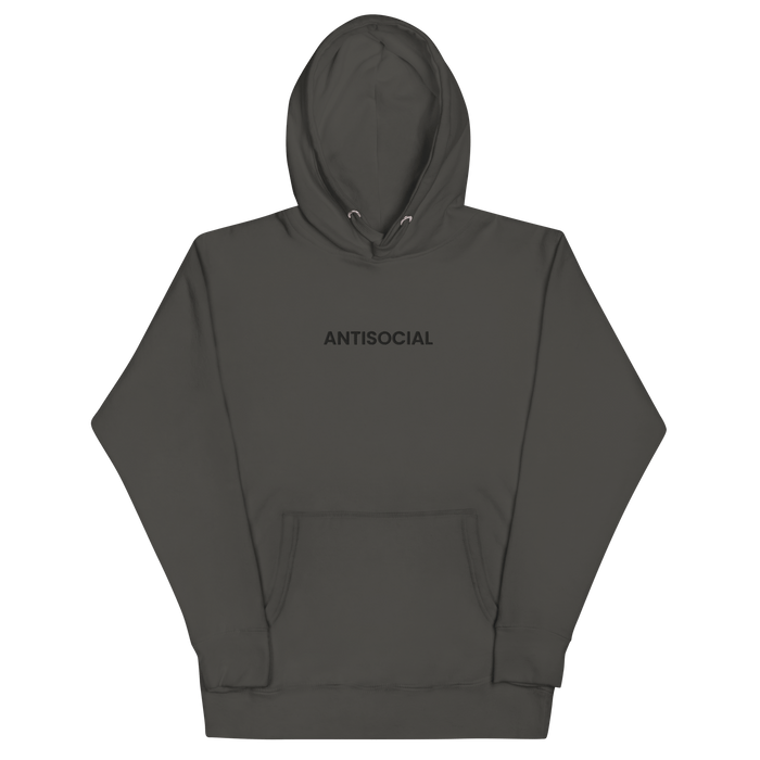 Antisocial Embroidered Hoodie