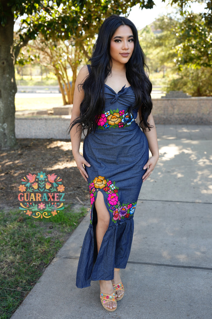 Ara Embroidered Mexican Dress
